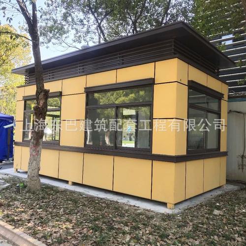 厂家来样定制欧式真石漆岗亭成品保安岗亭小区值班门卫室可设计